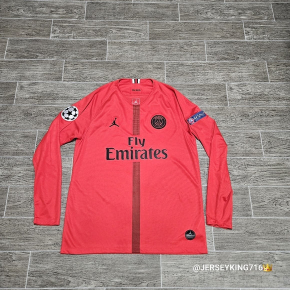 Jordan PSG Gigi Buffon #1 2018/2019 long sleeve goalkeeper jersey UCL Size L - Picture 3 of 16